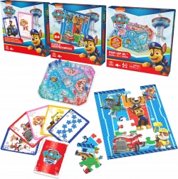 Paw Patrol 3 in 1: gioco da tavolo pop-up, carte jumbo e puzzle da 24 pezzi