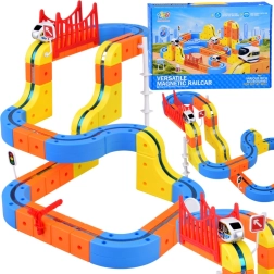 Pista da corsa modulare magnetica con veicolo magnetico per bambini