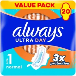 Always Ultra Day Normal assorbenti igienici con ali, 20 pz