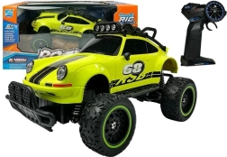 Auto anfibio RC verde con velocità di 6,5 km/h