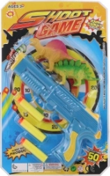 Pistola con proiettili in schiuma e dinosauri