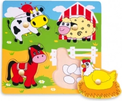 puzzle in legno con animali domestici
