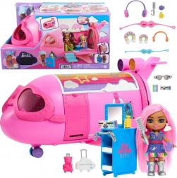 Aereo arcobaleno rosa BARBIE Extra Fly Minis con pilota