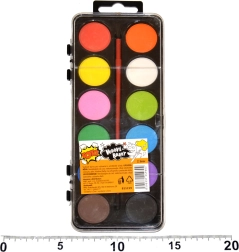 Acquerelli 12 colori con pennello