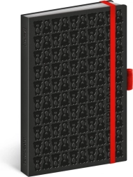 NOTIQUE taccuino TERIBEAR, nero, a righe, 9 × 13 cm