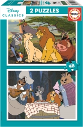 Educa Puzzle Disney Animali 2x48 pezzi