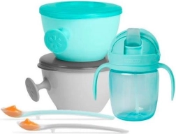 Set da Pranzo Easy-Feed Teal/Grigio