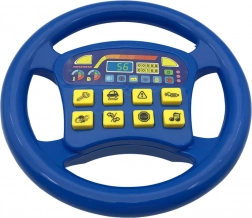 Volante interattivo con suoni realistici colore blu
