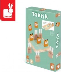 Janod - Due giochi strategici in uno: Tris e Gara Tattica per bambini dai 5 anni