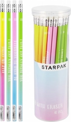 matita con gomma in tubo ombré