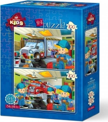 Puzzle Piccoli riparatori 2x100 pezzi