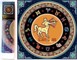 Set creativo per pittura a diamante 7D Segno zodiacale: Sagittario 30x30 cm
