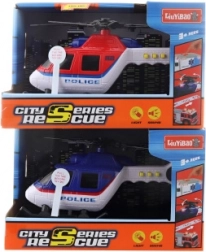 Elicottero della polizia a batterie con luci e suoni