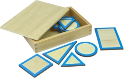 Moyo Montessori basi per solidi geometrici con scatola