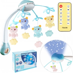 giostrina per culla con proiettore e telecomando, 500 melodie