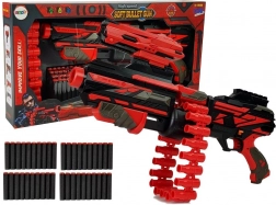 Grande fucile a dardi in foam rosso-nero