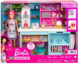 Barbie pasticceria – set di gioco con bambola