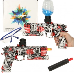 Pistola a sfere di gel d’acqua con ricarica USB e occhiali protettivi
