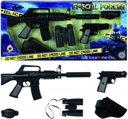 Set di polizia delle unità speciali a pistoncini