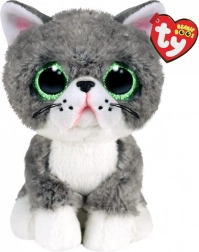 TY mascotte gatto grigio Fergus 15 cm
