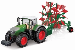 Bburago 10 cm Trattore Agricolo a retrocarica con rimorchio Fendt 1050 Vario