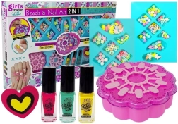 Set creativo per ragazze per creare gioielli e nail art 2 in 1