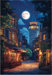 puzzle Galata alla luna piena 500 pezzi ANATOLIAN