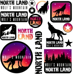 Immagini termoadesive – lupi 15 × 21 cm