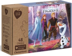 Puzzle per bambini Frozen 2 - 3x48 pezzi