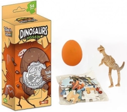 Puzzle da 30 pezzi dinosauro e uovo con scheletro