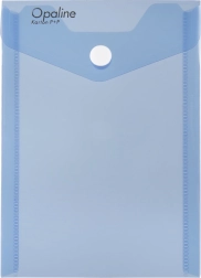 Bustina con bottone A6 verticale Opaline blu