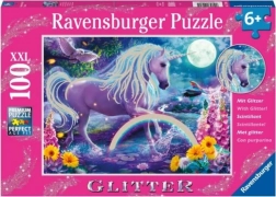 Puzzle Ravensburger con unicorno scintillante 100 pezzi