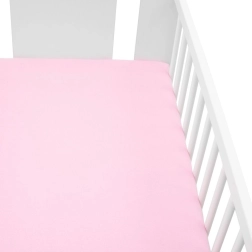 Lenzuolo jersey per lettino 120×60 rosa NEW BABY