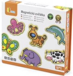 Magneti in legno per bambini Animali - set di 20 pz