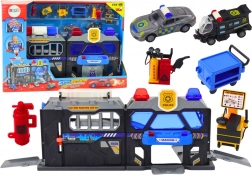 Stazione di polizia pieghevole con luci e suoni