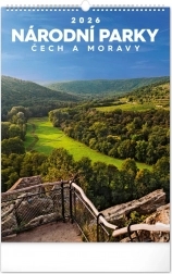 Calendario da parete Parchi Nazionali di Boemia e Moravia 2026