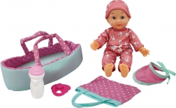 Bambolotto morbido con borsa da trasporto 30 cm