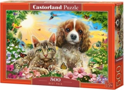 puzzle 500 pezzi migliori amici – gatto e cane