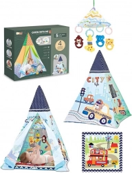 Tenda divertente per bambini con tappetino 85 x 85 x 112 cm