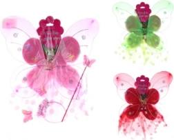 Set fatina per bambini con ali, gonnellina e accessori