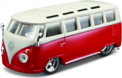 Volkswagen Van Samba rosso-bianco 1:32 di Bburago