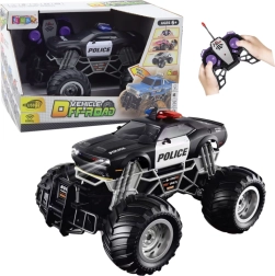 Auto della polizia fuoristrada radiocomandato 1:16 con luci e fumo