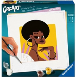 CreArt ritratto – pittura con i numeri 20 × 20 cm