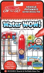 Libri da colorare ad acqua Trova la strada – veicoli WaterWow