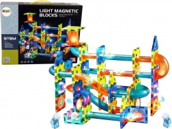 Pista a biglie magnetica luminosa 110 pezzi