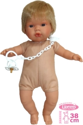 Bambola realistica Llorens Sasha con suoni e corpo morbido - 38 cm