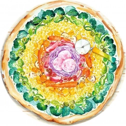 Puzzle Ravensburger Cerchio di Colori Pizza 500 pezzi