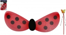 Ali da coccinella con bacchetta magica per bambini