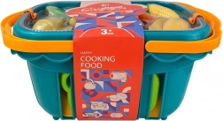 Cestino con cibi da tagliare – verde scuro