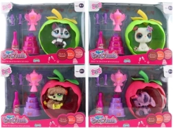 Set animaletto con casetta mela con lucina